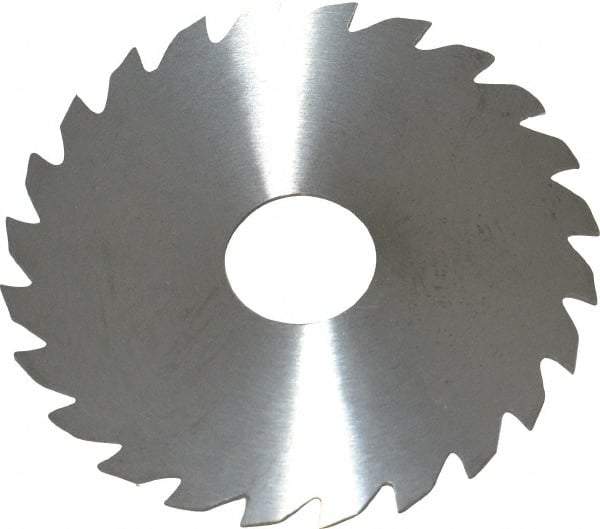 RobbJack - 2" Diam x 0.0312" Blade Thickness x 1/2" Arbor Hole Diam, 24 Tooth Slitting and Slotting Saw - Arbor Connection, Right Hand, Uncoated, Solid Carbide, Concave Ground - Exact Tool & Supply