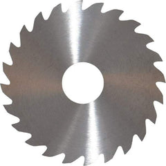 RobbJack - 2" Diam x 0.04" Blade Thickness x 1/2" Arbor Hole Diam, 24 Tooth Slitting and Slotting Saw - Arbor Connection, Right Hand, Uncoated, Solid Carbide, Concave Ground - Exact Tool & Supply