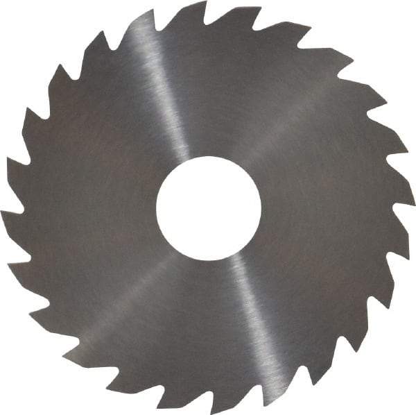 RobbJack - 2" Diam x 0.0468" Blade Thickness x 1/2" Arbor Hole Diam, 24 Tooth Slitting and Slotting Saw - Arbor Connection, Right Hand, Uncoated, Solid Carbide, Concave Ground - Exact Tool & Supply