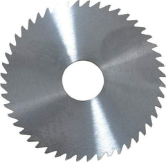RobbJack - 2" Diam x 0.0468" Blade Thickness x 1/2" Arbor Hole Diam, 48 Tooth Slitting and Slotting Saw - Arbor Connection, Right Hand, Uncoated, Solid Carbide, Concave Ground - Exact Tool & Supply