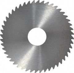 RobbJack - 2" Diam x 0.0781" Blade Thickness x 1/2" Arbor Hole Diam, 48 Tooth Slitting and Slotting Saw - Arbor Connection, Right Hand, Uncoated, Solid Carbide, Concave Ground - Exact Tool & Supply
