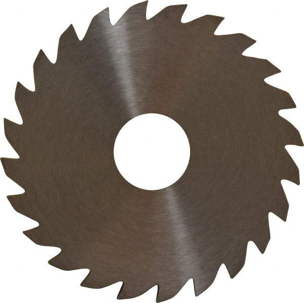 RobbJack - 2" Diam x 0.0937" Blade Thickness x 1/2" Arbor Hole Diam, 24 Tooth Slitting and Slotting Saw - Arbor Connection, Right Hand, Uncoated, Solid Carbide, Concave Ground - Exact Tool & Supply