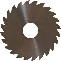 RobbJack - 2" Diam x 0.0937" Blade Thickness x 1/2" Arbor Hole Diam, 24 Tooth Slitting and Slotting Saw - Arbor Connection, Right Hand, Uncoated, Solid Carbide, Concave Ground - Exact Tool & Supply