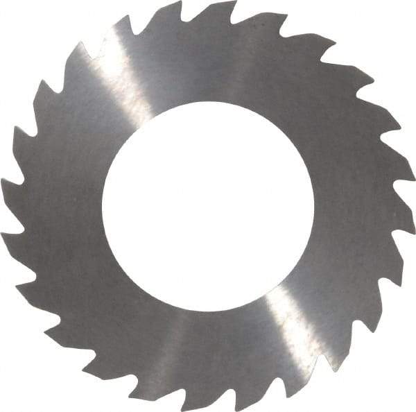 RobbJack - 2" Diam x 1/16" Blade Thickness x 1" Arbor Hole Diam, 24 Tooth Slitting and Slotting Saw - Arbor Connection, Right Hand, Uncoated, Solid Carbide, Concave Ground - Exact Tool & Supply