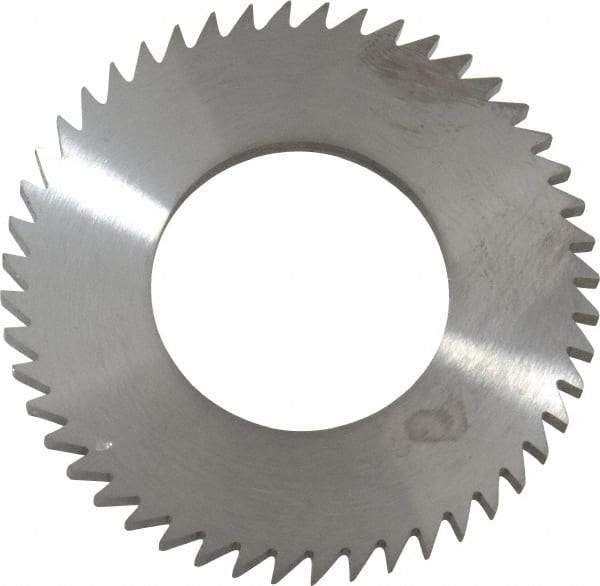 RobbJack - 2" Diam x 1/8" Blade Thickness x 1" Arbor Hole Diam, 48 Tooth Slitting and Slotting Saw - Arbor Connection, Right Hand, Uncoated, Solid Carbide, Concave Ground - Exact Tool & Supply