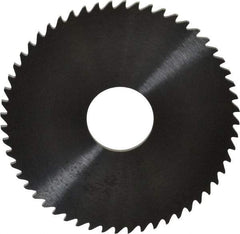 RobbJack - 2-1/4" Diam x 0.0781" Blade Thickness x 5/8" Arbor Hole Diam, 56 Tooth Slitting and Slotting Saw - Arbor Connection, Right Hand, Uncoated, Solid Carbide, Concave Ground - Exact Tool & Supply