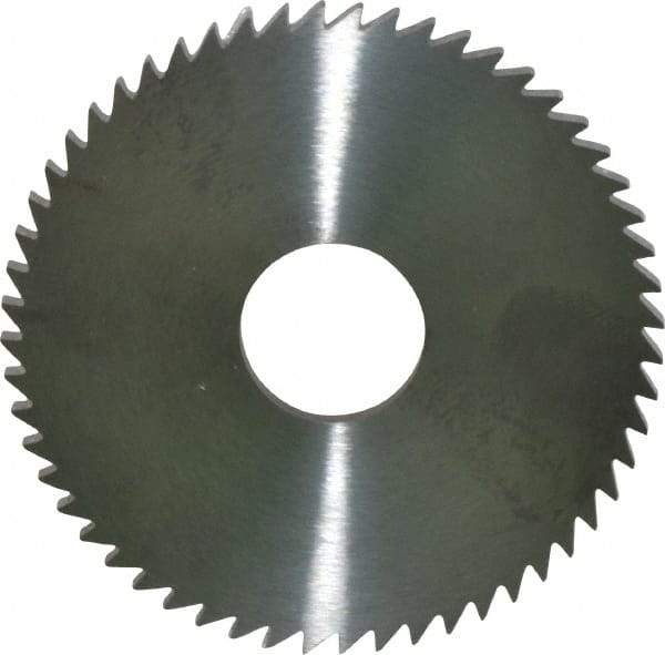 RobbJack - 2-1/4" Diam x 1/8" Blade Thickness x 5/8" Arbor Hole Diam, 56 Tooth Slitting and Slotting Saw - Arbor Connection, Right Hand, Uncoated, Solid Carbide, Concave Ground - Exact Tool & Supply