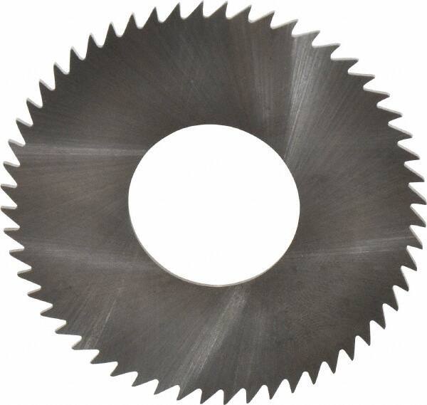RobbJack - 2-1/2" Diam x 0.0468" Blade Thickness x 1" Arbor Hole Diam, 56 Tooth Slitting and Slotting Saw - Arbor Connection, Right Hand, Uncoated, Solid Carbide, Concave Ground - Exact Tool & Supply