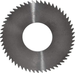 RobbJack - 2-1/2" Diam x 1/16" Blade Thickness x 1" Arbor Hole Diam, 56 Tooth Slitting and Slotting Saw - Arbor Connection, Right Hand, Uncoated, Solid Carbide, Concave Ground - Exact Tool & Supply
