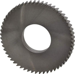 RobbJack - 2-1/2" Diam x 1/4" Blade Thickness x 1" Arbor Hole Diam, 56 Tooth Slitting and Slotting Saw - Arbor Connection, Right Hand, Uncoated, Solid Carbide, Concave Ground - Exact Tool & Supply
