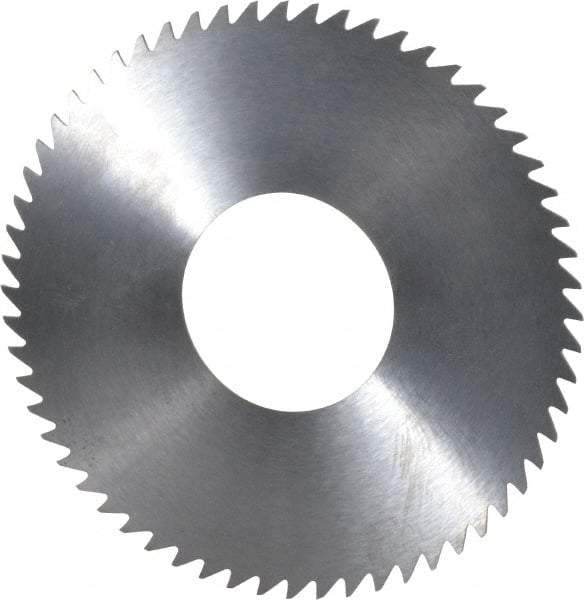 RobbJack - 2-3/4" Diam x 0.023" Blade Thickness x 1" Arbor Hole Diam, 60 Tooth Slitting and Slotting Saw - Arbor Connection, Right Hand, Uncoated, Solid Carbide, Concave Ground - Exact Tool & Supply