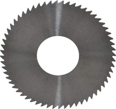 RobbJack - 2-3/4" Diam x 0.0312" Blade Thickness x 1" Arbor Hole Diam, 60 Tooth Slitting and Slotting Saw - Arbor Connection, Right Hand, Uncoated, Solid Carbide, Concave Ground - Exact Tool & Supply