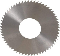 RobbJack - 2-3/4" Diam x 0.0468" Blade Thickness x 1" Arbor Hole Diam, 60 Tooth Slitting and Slotting Saw - Arbor Connection, Right Hand, Uncoated, Solid Carbide, Concave Ground - Exact Tool & Supply