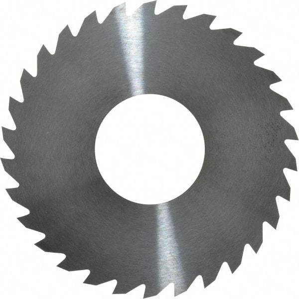 RobbJack - 2-3/4" Diam x 1/16" Blade Thickness x 1" Arbor Hole Diam, 30 Tooth Slitting and Slotting Saw - Arbor Connection, Right Hand, Uncoated, Solid Carbide, Concave Ground - Exact Tool & Supply