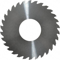 RobbJack - 2-3/4" Diam x 1/16" Blade Thickness x 1" Arbor Hole Diam, 30 Tooth Slitting and Slotting Saw - Arbor Connection, Right Hand, Uncoated, Solid Carbide, Concave Ground - Exact Tool & Supply