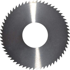 RobbJack - 2-3/4" Diam x 1/16" Blade Thickness x 1" Arbor Hole Diam, 60 Tooth Slitting and Slotting Saw - Arbor Connection, Right Hand, Uncoated, Solid Carbide, Concave Ground - Exact Tool & Supply