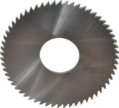 RobbJack - 3" Diam x 0.0781" Blade Thickness x 1" Arbor Hole Diam, 60 Tooth Slitting and Slotting Saw - Arbor Connection, Right Hand, Uncoated, Solid Carbide, Concave Ground - Exact Tool & Supply