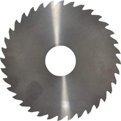 RobbJack - 4" Diam x 0.0468" Blade Thickness x 1" Arbor Hole Diam, 36 Tooth Slitting and Slotting Saw - Arbor Connection, Right Hand, Uncoated, Solid Carbide, Concave Ground - Exact Tool & Supply