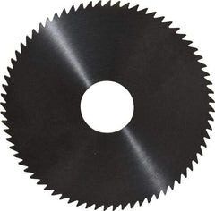 RobbJack - 4" Diam x 0.0781" Blade Thickness x 1" Arbor Hole Diam, 72 Tooth Slitting and Slotting Saw - Arbor Connection, Right Hand, Uncoated, Solid Carbide, Concave Ground - Exact Tool & Supply