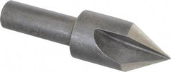 Keo - 5/8" Head Diam, 3/8" Shank Diam, 3 Flute 60° High Speed Steel Countersink - Bright Finish, 2-1/4" OAL, Single End, Straight Shank, Right Hand Cut - Exact Tool & Supply
