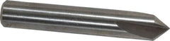 Keo - 1/4" Head Diam, 1/4" Shank Diam, 3 Flute 82° High Speed Steel Countersink - Bright Finish, 1-1/2" OAL, Single End, Straight Shank, Right Hand Cut - Exact Tool & Supply