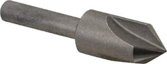 Keo - 1/2" Head Diam, 1/4" Shank Diam, 3 Flute 82° High Speed Steel Countersink - Bright Finish, 2" OAL, Single End, Straight Shank, Right Hand Cut - Exact Tool & Supply