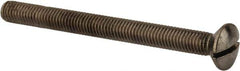 Value Collection - M8x1.25 Metric Coarse, 90mm OAL Slotted Drive Machine Screw - Oval Head, Grade 18-8 & A2 Stainless Steel, Uncoated, Without Washer - Exact Tool & Supply