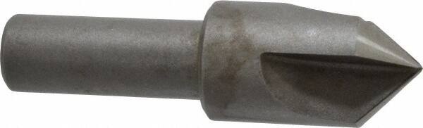 Keo - 3/4" Head Diam, 1/2" Shank Diam, 3 Flute 90° High Speed Steel Countersink - Bright Finish, 2-5/8" OAL, Single End, Straight Shank, Right Hand Cut - Exact Tool & Supply