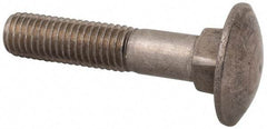 Value Collection - M12x1.75 60mm Length Under Head, Standard Square Neck, Carriage Bolt - Austenitic Grade A2 Stainless Steel, - Exact Tool & Supply