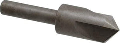 Keo - 1/2" Head Diam, 1/4" Shank Diam, 3 Flute 100° High Speed Steel Countersink - Bright Finish, 2" OAL, Single End, Straight Shank, Right Hand Cut - Exact Tool & Supply