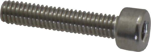 Value Collection - M4x0.70 Metric Coarse Hex Socket Drive, Socket Cap Screw - Grade 316 & Austenitic A4 Stainless Steel, Uncoated, Fully Threaded, 20mm Length Under Head - Exact Tool & Supply