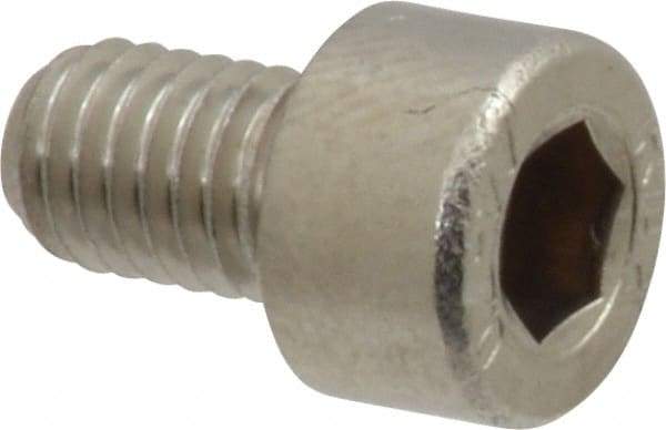 Value Collection - M5x0.80 Metric Coarse Hex Socket Drive, Socket Cap Screw - Grade 316 & Austenitic A4 Stainless Steel, Uncoated, Fully Threaded, 8mm Length Under Head - Exact Tool & Supply
