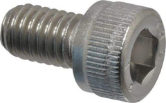 Value Collection - M6x1.00 Metric Coarse Hex Socket Drive, Socket Cap Screw - Grade 316 & Austenitic A4 Stainless Steel, Uncoated, Fully Threaded, 10mm Length Under Head - Exact Tool & Supply