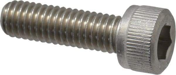 Value Collection - M2.5x0.45 Metric Coarse Hex Socket Drive, Socket Cap Screw - Grade 316 & Austenitic A4 Stainless Steel, Uncoated, Fully Threaded, 12mm Length Under Head - Exact Tool & Supply