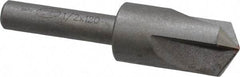 Keo - 1/2" Head Diam, 1/4" Shank Diam, 3 Flute 120° High Speed Steel Countersink - Bright Finish, 2" OAL, Single End, Straight Shank, Right Hand Cut - Exact Tool & Supply