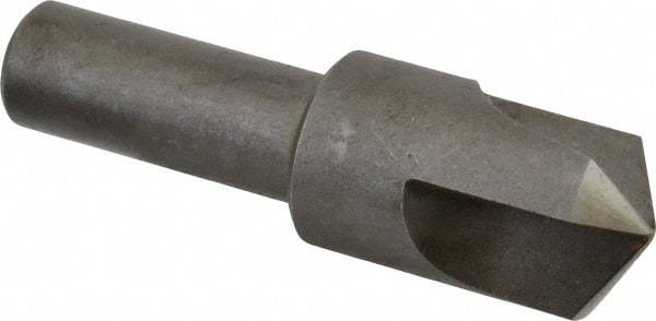 Keo - 3/4" Head Diam, 1/2" Shank Diam, 3 Flute 120° High Speed Steel Countersink - Bright Finish, 2-5/8" OAL, Single End, Straight Shank, Right Hand Cut - Exact Tool & Supply