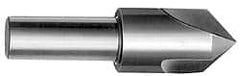 Interstate - 7/8" Head Diam, 1/2" Shank Diam, 3 Flute 90° High Speed Steel Countersink - Exact Tool & Supply