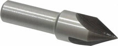 Interstate - 1/2" Head Diam, 3/8" Shank Diam, 3 Flute 60° High Speed Steel Countersink - Exact Tool & Supply