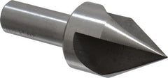 Interstate - 1" Head Diam, 1/2" Shank Diam, 3 Flute 60° High Speed Steel Countersink - Exact Tool & Supply