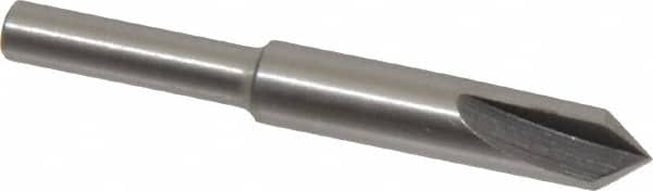 Interstate - 1/4" Head Diam, 3/16" Shank Diam, 3 Flute 82° High Speed Steel Countersink - Exact Tool & Supply