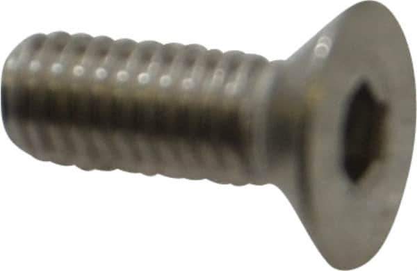 Value Collection - M3x0.50 Metric Coarse Hex Socket Drive, 90° Flat Screw - Grade 316 & Austenitic A4 Stainless Steel, Fully Threaded, 8mm OAL - Exact Tool & Supply