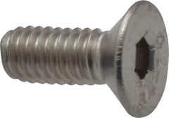 Value Collection - M4x0.70 Metric Coarse Hex Socket Drive, 90° Flat Screw - Grade 316 & Austenitic A4 Stainless Steel, Fully Threaded, 10mm OAL - Exact Tool & Supply