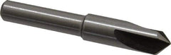 Interstate - 5/16" Head Diam, 1/4" Shank Diam, 3 Flute 90° High Speed Steel Countersink - Bright Finish, 2" OAL, Single End, Straight Shank, Right Hand Cut - Exact Tool & Supply
