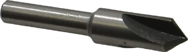 Interstate - 3/8" Head Diam, 1/4" Shank Diam, 3 Flute 90° High Speed Steel Countersink - Exact Tool & Supply