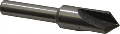Interstate - 3/8" Head Diam, 1/4" Shank Diam, 3 Flute 90° High Speed Steel Countersink - Exact Tool & Supply