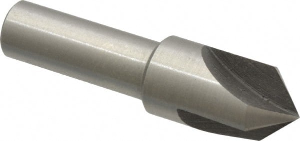 Interstate - 1/2" Head Diam, 3/8" Shank Diam, 3 Flute 90° High Speed Steel Countersink - Exact Tool & Supply