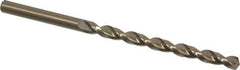 Cleveland - 3/16" 135° Cobalt Jobber Drill - Oxide/Gold Finish, Right Hand Cut, Parabolic Flute, Straight Shank, 3-1/2" OAL, Split Point - Exact Tool & Supply