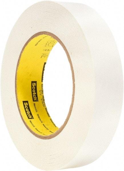 3M - 1" Wide x 60 Yd Long White Paper Masking Tape - Series 256, 6.7 mil Thick, 20 In/Lb Tensile Strength - Exact Tool & Supply