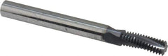 Scientific Cutting Tools - 5/16-24 UNF, 0.234" Cutting Diam, 3 Flute, Solid Carbide Helical Flute Thread Mill - Internal Thread, 0.641" LOC, 2-1/2" OAL, 1/4" Shank Diam - Exact Tool & Supply