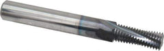 Scientific Cutting Tools - 7/16-20 UNF, 0.335" Cutting Diam, 4 Flute, Solid Carbide Helical Flute Thread Mill - Internal Thread, 0.87" LOC, 3" OAL, 3/8" Shank Diam - Exact Tool & Supply